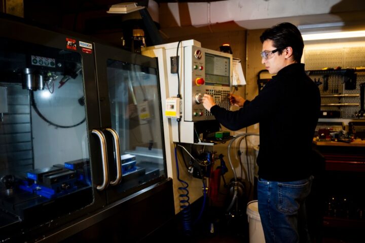 Northeastern University mechanical engineering student Sam Scroggie developed cameras for Apple during co-op.